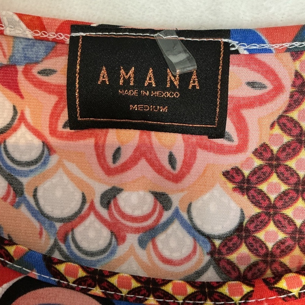 Amana dress Multicolor Long Sleeve Dress A 0211 - Picture 4 of 4